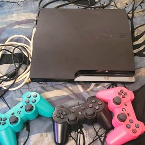 PS3 console plus controllers